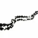 96-100x schwarz halbsilberfarben Glasperlen 6x4mm half plated - Schmuckzubehör - Leisure-Beads DIY