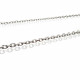 2m Edelstahl Kette 4x3mm x 0,8mm silberfarbene Schmuckkette ovale Gliederkette - Edelstahl Schmuckzubehör