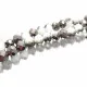 10x weiß gunmetal Glasperlen 10x7mm half plated - Schmuckzubehör - Leisure-Beads DIY