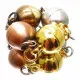 1x silberfarben Magnetverschluss 10x17mm matt kugelförmig - Schmuckzubehör - Leisure-Beads DIY