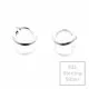 2x 925er Biegering 4mm x 0,9mm Sterling Silber rund Binderinge - Schmuckzubehör - Leisure-Beads DIY
