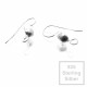 2x 925 Sterling Silber Ohrhaken 26x10x8mm - Schmuckzubehör aus 925 Silber