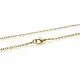 1x bronzefarben Halskette 40,5cm 3,2mm Gliederkette mit Karabinerhaken - Schmuckzubehör Schmuckkette - Leisure-Beads DIY
