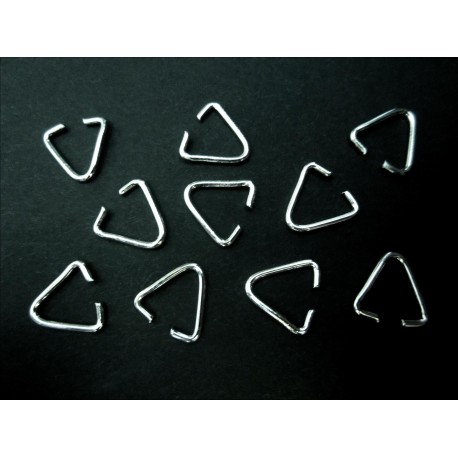 Leisure-Beads - 10x silberfarben Collierschlaufe 13mm Anhängerhaken silberfarben - Schmuckzubehör
