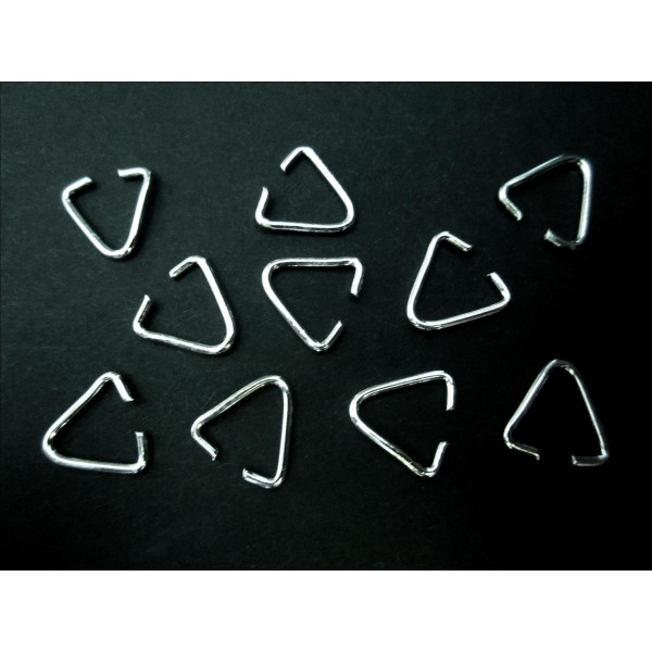 10x silberfarben Collierschlaufe 13mm Anhängerhaken silberfarben - Schmuckzubehör - Leisure-Beads DIY