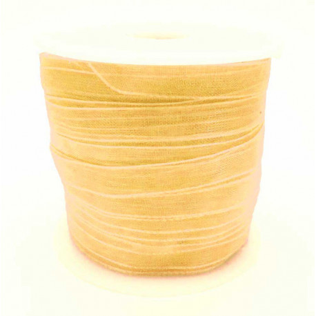 Leisure-Beads - 45m gelbgold Organzaband Breite 6mm - Schmuckzubehör