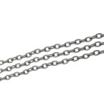 1m gunmetal Gliederkette 3,7x5,5x1mm - gunmetal Schmuckzubehör