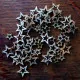 50x Holz Sterne 1cm und 2cm im Mix Klebsteine / Streudeko - Bastelbedarf Weihnachten - Leisure-Beads DIY
