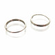 25x Edelstahl Spaltring 8mm Doppelring silberfarben - Schmuckzubehör