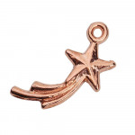 2x rosegoldfarben Stern Anhänger 17x8mm Komet - Schmuckzubehör