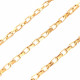 Edelstahl Kastenkette 3x1,8mm goldfarben - Edelstahl Schmuckzubehör