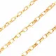 Edelstahl Kastenkette 3x1,8mm goldfarben - Edelstahl Schmuckzubehör - Leisure-Beads DIY