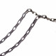 Schwarze Edelstahl Kastenkette 4x2x1mm Venezianerkette - Schmuckzubehör Edelstahl