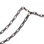 1m schwarze Edelstahl Kette 4x2x1mm Kastenkette - Schmuckzubehör Edelstahl