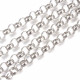Edelstahl Jasseronkette 10x4mm silberfarbene Schmuckkette Gliederkette - Edelstahl Schmuckzubehör