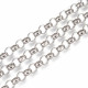 50cm Edelstahl Jasseronkette 9mm silberfarbene Schmuckkette Gliederkette - Edelstahl Schmuckzubehör