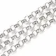 50cm Edelstahl Jasseronkette 9mm silberfarbene Schmuckkette Gliederkette - Edelstahl Schmuckzubehör - Leisure-Beads DIY