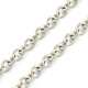 Edelstahl 316 Kette 2x1,5x0,4mm silberfarbene Schmuckkette Gliederkette - Edelstahl Schmuckzubehör