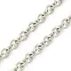 Edelstahl 316 Kette 2x1,5x0,4mm silberfarbene Schmuckkette Gliederkette - Edelstahl Schmuckzubehör - Leisure-Beads DIY