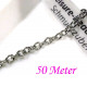 Edelstahl 304 Kette 2,5x2x0,5mm silberfarbene Schmuckkette Gliederkette - Edelstahl Schmuckzubehör