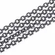 Schwarze Edelstahl Gliederkette 3x2,4mm - Schmuckzubehör Edelstahl - Leisure-Beads DIY