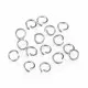50x Edelstahl Biegering 4mm x 0,6mm silberfarben Bindering - Schmuckzubehör - Leisure-Beads DIY
