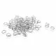 50x Edelstahl Biegering 4mm x 0,6mm silberfarben Bindering - Schmuckzubehör - Leisure-Beads DIY