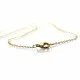 1x Edelstahl Halskette 50cm x 1,5mm goldfarben - Schmuckzubehör Schmuckkette - Leisure-Beads DIY