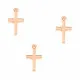 1x rosegoldfarben Kreuz Anhänger 18,5x10mm Schmuckanhänger - Schmuckzubehör - Leisure-Beads DIY
