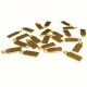 Goldfarbene Edelstahl Anhänger 11x4mm Logo stanzen - Schmuckzubehör
