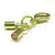 1x grüner Endkappe Verschluss Innen 4,2mm zum Einkleben mit 23mm Karabiner - Schmuckzubehör Endkappe - Leisure-Beads DIY