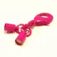 1x pink Endkappe Verschluss Innen 4,2mm zum Einkleben mit 23mm Karabiner - Schmuckzubehör Endkappe - Leisure-Beads DIY