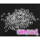 600x Edelstahl Biegering 3mm x 0,4mm runder silberfarben Bindering - Schmuckzubehör