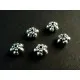5x filigrane Metallperlen 6x3mm silberfarben Metallspacer - Leisure-Beads DIY