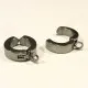 2x Edelstahl Ohrclips 13x16x4mm silberfarben - Schmuckzubehör zum Ohrclips basteln - Leisure-Beads DIY