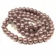1 Strang rosa 10mm Glaswachsperlen rund - Schmuckzubehör - Leisure-Beads DIY