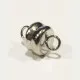 1x Magnetverschluss 11x6mm silberfarben - Schmuckzubehör Magnetverschluss - Leisure-Beads DIY