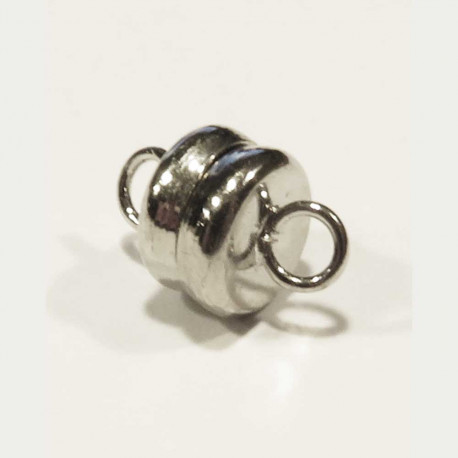 Leisure-Beads - 1x Magnetverschluss 11x6mm silberfarben - Schmuckzubehör