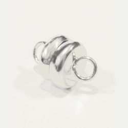 Leisure-Beads - 1x Magnetverschluss 11x6mm hellsilberfarben - Schmuckzubehör