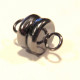 1x gunmetal Magnetverschluss 11x6mm - gunmetal Schmuckzubehör