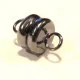 1x gunmetal Magnetverschluss 11x6mm - gunmetal Schmuckzubehör - Leisure-Beads DIY