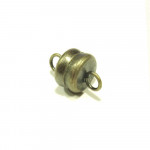 1x bronzefarben Magnetverschluss 11x6mm Schmuckverschluss - Schmuckzubehör