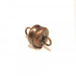 1x kupferfarben Magnetverschluss 11x6mm - Schmuckzubehör