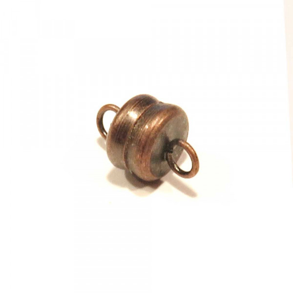 1x kupferfarben Magnetverschluss 11x6mm - Schmuckzubehör - Leisure-Beads DIY