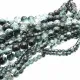 5 Stränge halbschwarze Crackle Glasperlen 4-12mm im Mix - Schmuckzubehör - Leisure-Beads DIY