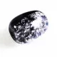 4 Stränge (193g) halbschwarze Crackle Glasperlen oval 11-16mm im Mix - Schmuckzubehör - Leisure-Beads DIY