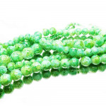 4 Stränge (104g) grüne Glasperlen 4-10mm Perlenmix- Schmuckzubehör