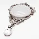 1x grau silberfarbener Barock Anhänger 87x52x12mm mit Strass - Schmuckzubehör - Leisure-Beads DIY