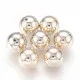 1x hellgoldfarbene Acryl Perle 17,5mm Perle aus plattiertem Acryl - Schmuckzubehör - Leisure-Beads DIY