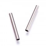 2x Edelstahl Schiebeperle Innen 2,5mm 3x25mm Tube - Schmuckzubehör